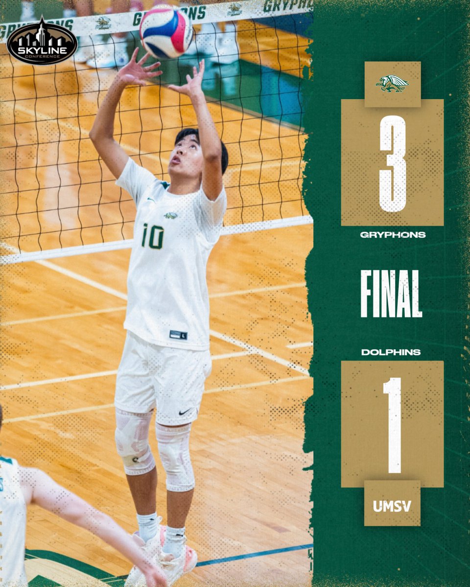 SLCGryphons's tweet photo. GRYPHONS WIN!

MVB takes down UMSV in a hard-fought four-set match on Saturday afternoon, kicking off SLC's spring break with a victory

🏐 Cahill - 15 Kills, 6 Digs
🏐 Xie - 28 Assists, 8 Digs
🏐 Diaz - 12 Digs
🏐 Miller - 11 Kills, 5 Blocks

#StrengthAndIntelligence
#GoGryphons https://t.co/KNOZMSdB9w