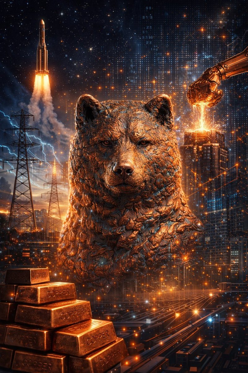 When the world goes to war, money flows back into hard assets.

Copper built the power grids, tanks, missiles and cities.

Now Copper (inu) puts the most important metal on-chain.