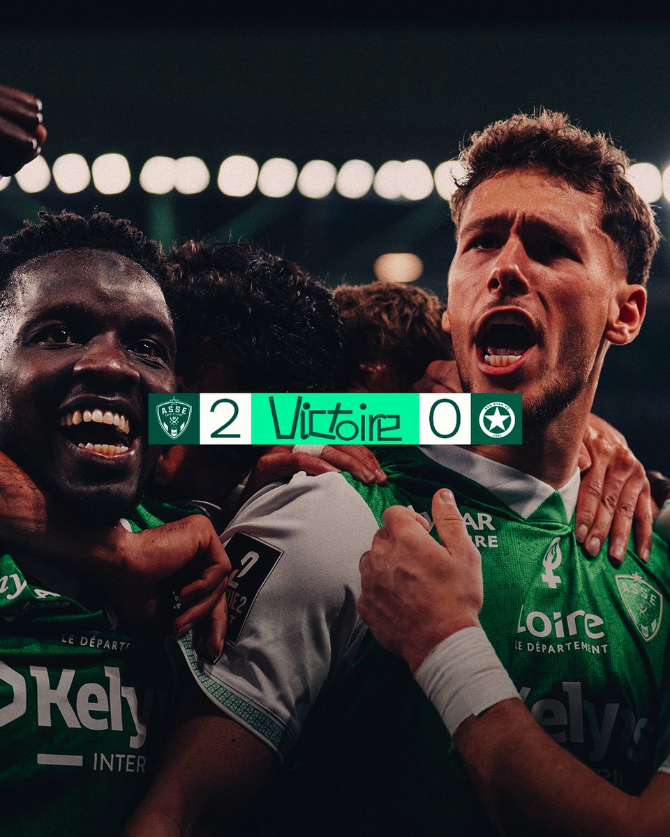 ✌️ Bah en fait, dans un tel stade, comment ne pas aller chercher ce cinquième succès de rang ? 💚

La lutte continue pour les Verts, rendez-vous à Grenoble ! 👊
