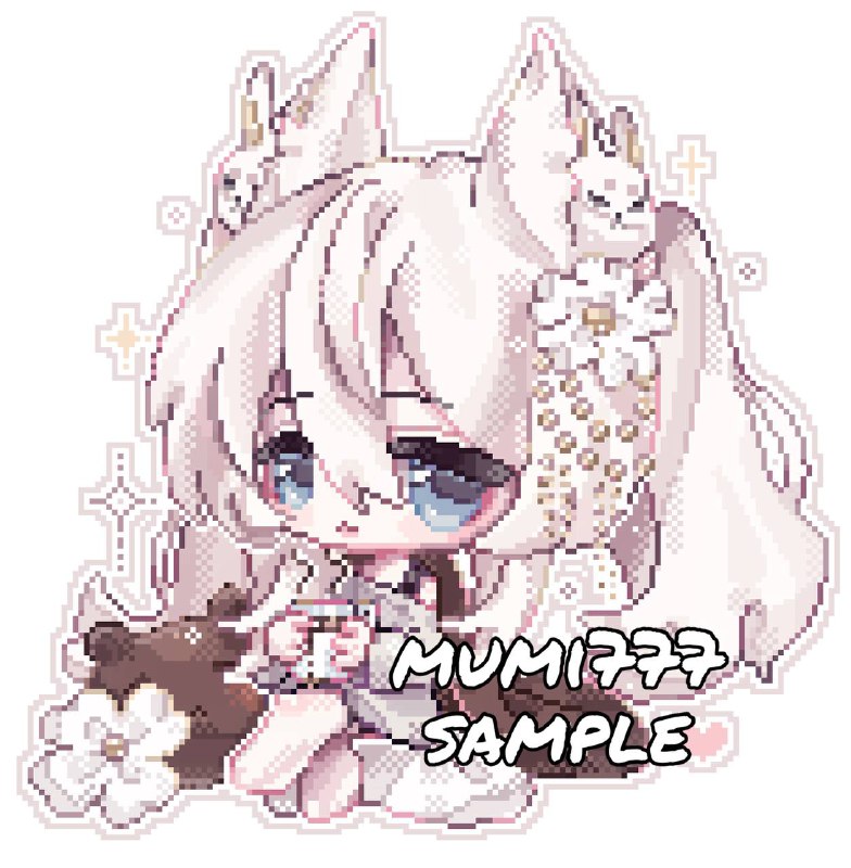 mumi777kopeyki's tweet photo. Pixel Chibi Commissions 𖾕𖾝꙼ᩚ𛲕𖾟
#pixelart #pixelchibi #pixelartist #pixels https://t.co/8cBYfTpqXm