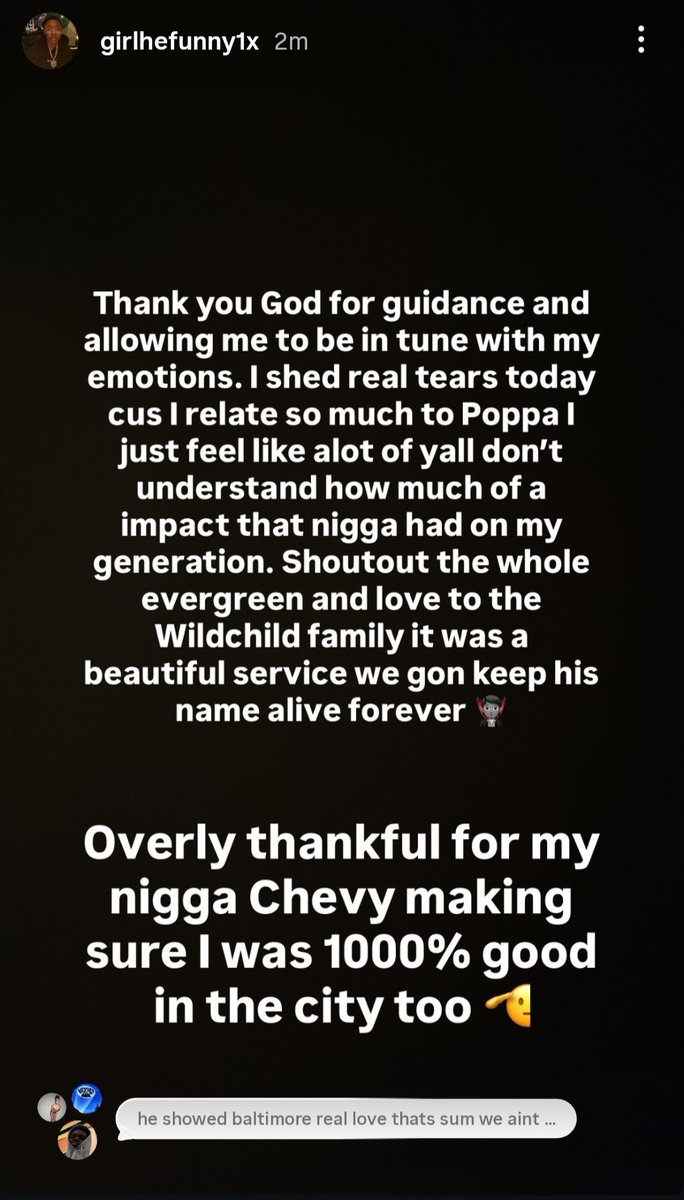 qcs9xr's tweet photo. Reggie shares that he cried at Lil Poppa's Funeral and how he has so much impact on him and also shouts out the Wildchild Family for keeping a Good Funeral Service for him💜💯🕊 https://t.co/A7fZKfyYAL