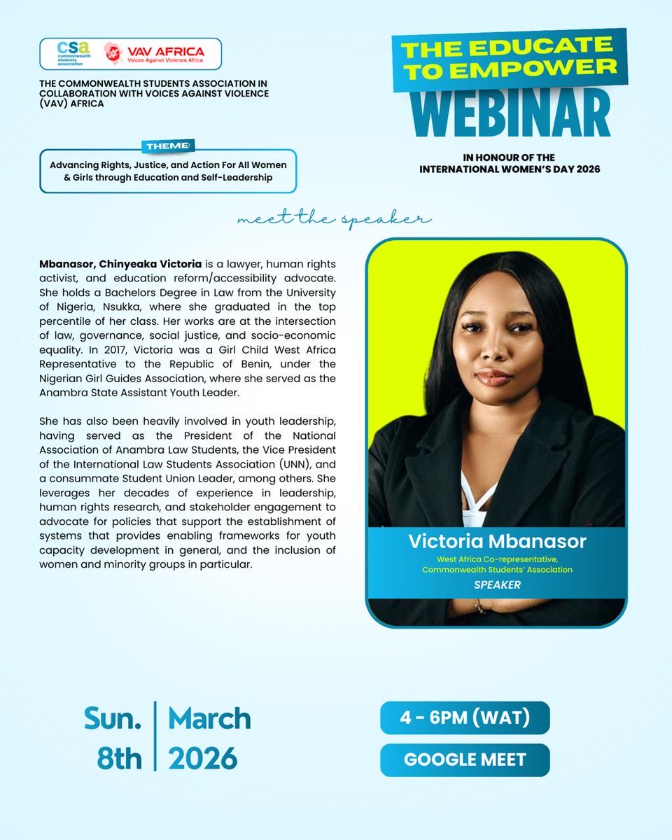 Commonwealth Students' Association tweet media