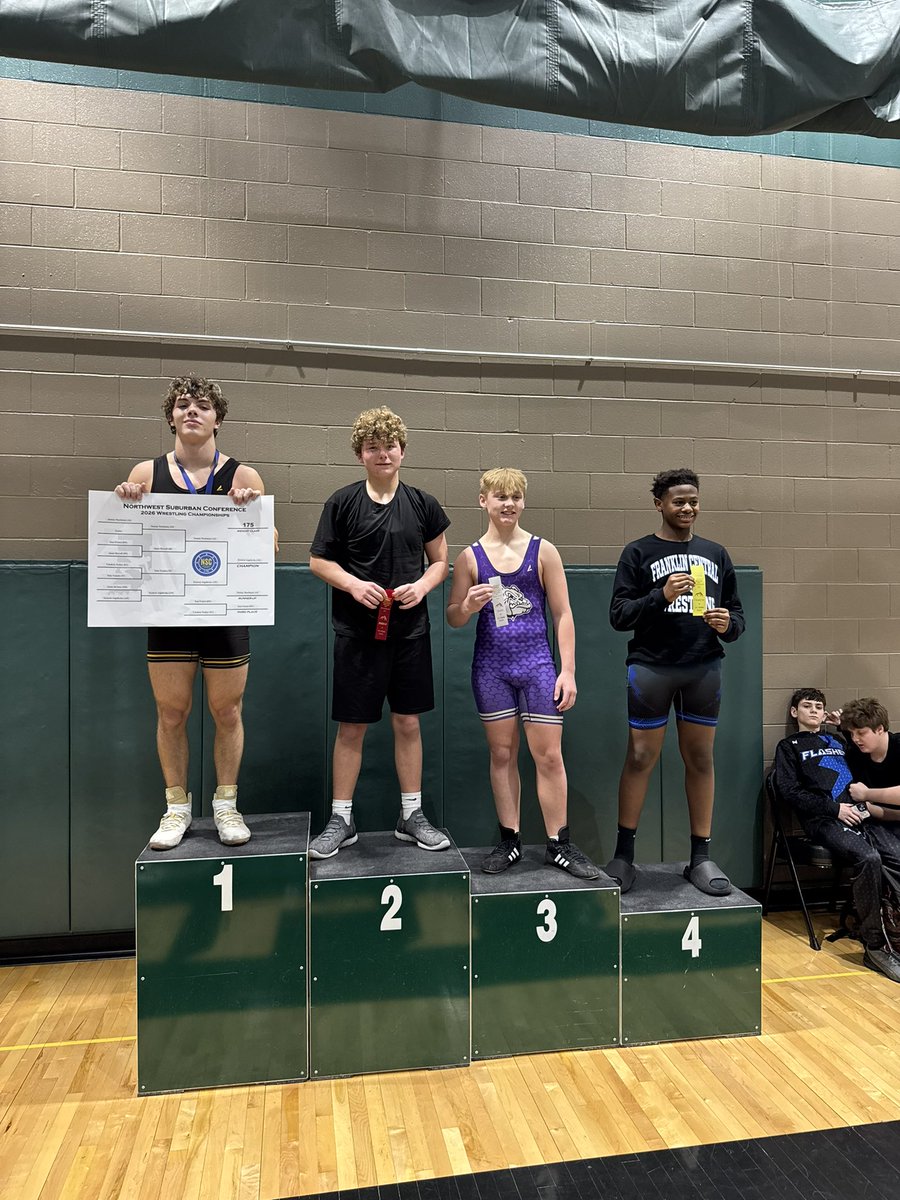 BWMSWrestling's tweet photo. Sam Prickel with a huge pin to secure 3rd place in conference! https://t.co/OAwvaW6qk8