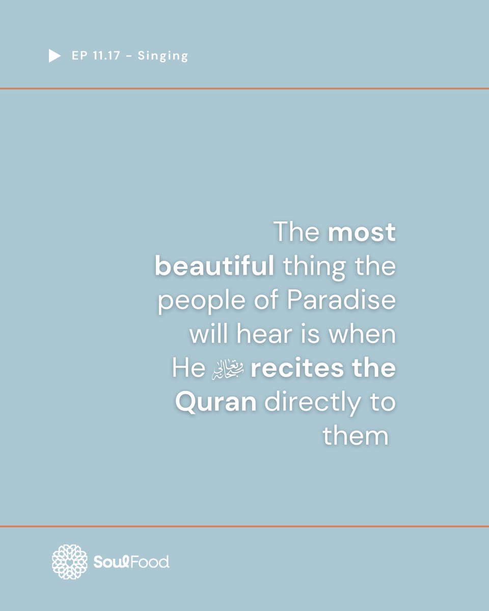 Episode 11.17 - Singing

The inhabitants of Paradise experience pure bliss when listening to the singing, music, and beautiful sounds in Paradise.

In this episode, we will cover:
• The music of Paradise
• The singing of Prophet Dawud &amp; the Angels
• Quran in Paradise