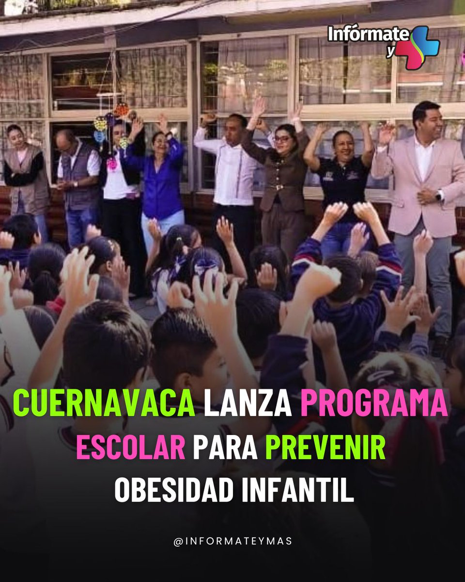 #Cuernavaca 
🤓📚🍏 El proyecto tiene el objetivo de fortalecer el bienestar físico y emocional de niñas y niños a través de acciones preventivas. 
Entérate:wp.me/p5mgZ1-12bN 👈🏻

#Programa #Estudiantes #Salud