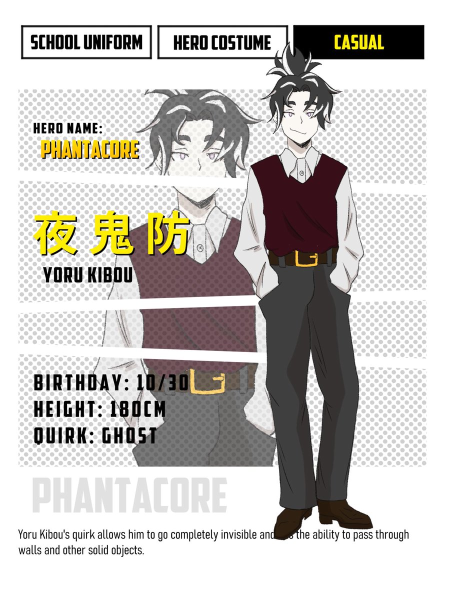 shining_heroes's tweet photo. Meet Yoru Kibou!

Yoru is one of the 20 students in my MHA Fancomic and the oc belongs to @Puffball_plays who kindly allowed me to use them in the story!

#mhaoc #mhafancomic https://t.co/iEcKkh6gj9