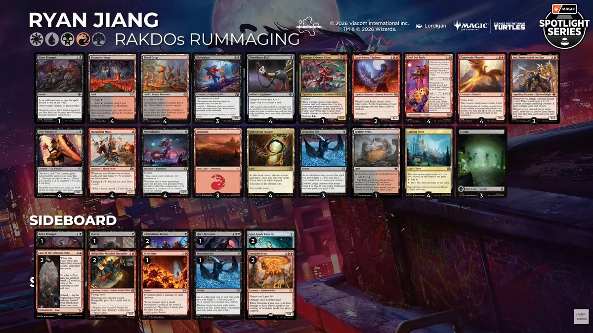 Round 7 Feature Match! 👀 🔥 Ryan Jiang (Rakdos Rummaging) ⚡ Tyler Aaron ...