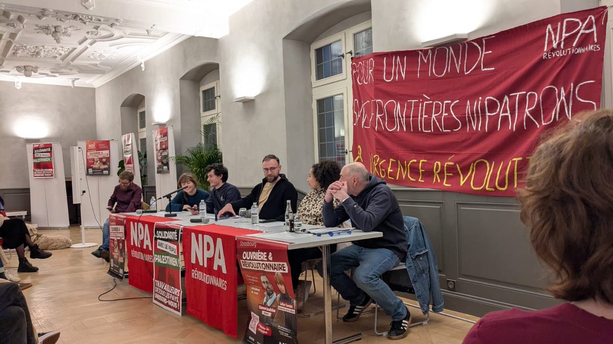 Quelques photos de notre meeting de la liste Strasbourg, ouvrière et révolutionnaire ! 🔥