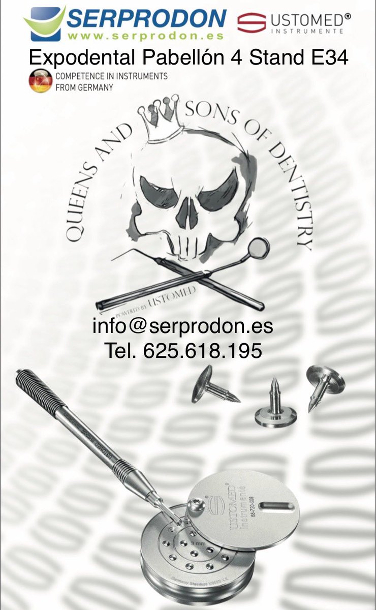 SERPRODON's tweet photo. #TitanPinsUstomed #CirugiaOral #CirugiaBucal #odontologia #PerioLovers #QueensOfDentistry #SonsOfDentistry #MadeGermany #Ustomed @ExpoDental #Serprodon #PinsTitanio #ClinicaDental #comprarUstomedEspaña https://t.co/JPT7lvmPfM