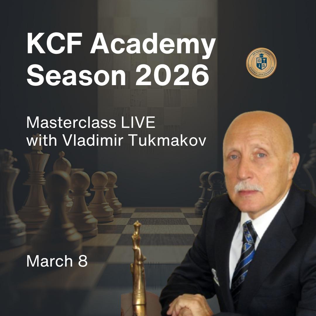 Kasparov_Chess's tweet photo. Join a Live Masterclass with legendary Grandmaster Vladimir Tukmakov as part of Kasparov Chess Foundation Academy 2026!
🗓 March 8
🌐 More information: https://t.co/L3rx0xij2n
#Chess #chesslessons https://t.co/DppeqbdG5J