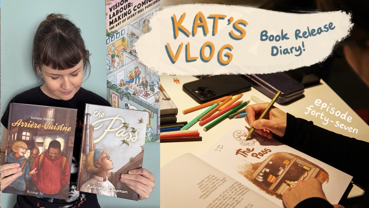 katchapman's tweet image. I made a vlog about my new @fantagraphics book - my processes making it, and the month off I took to promote it! 

youtu.be/GXjxhF17Nu0

#vlog #comicart #creativeprocess #graphicnovel
