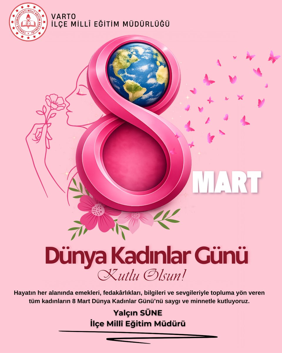 8 Mart Dünya Kadınlar Günü

📌 Hayatın her alanında emekleri, fedakârlıkları, bilgileri ve sevgileriyle topluma yön veren tüm kadınların 8 Mart Dünya Kadınlar Günü’nü saygı ve minnetle kutluyoruz.

📌 Eğitimden bilime, sanattan yönetime kadar her alanda güçlü katkılarıyla