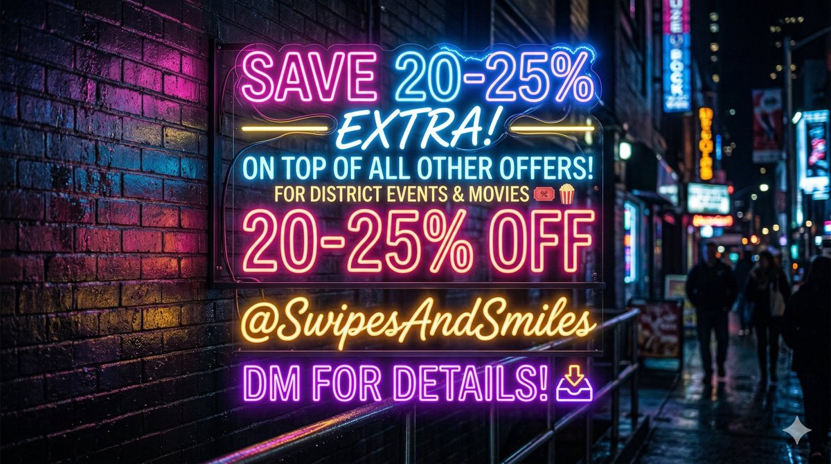 SwipesAndSmiles's tweet image. STOP paying full price for your weekend be in #bollywoodMovies or #Holi #diwali #standup #comedy Shows or even #dinner Dates! 🛑

📺Most Events don't allow Credit card B1G1 or #CreditCards Payment offers are limited to #HSBC

📉But with one simple strategy, I’m stacking an extra