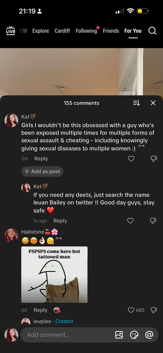katwrightxx's tweet photo. One thing about me is I’ll never let a predator be successful online without letting their past be known 

Fuck Ieuan Bailey you piece of fucking shit https://t.co/igLewI37Z6