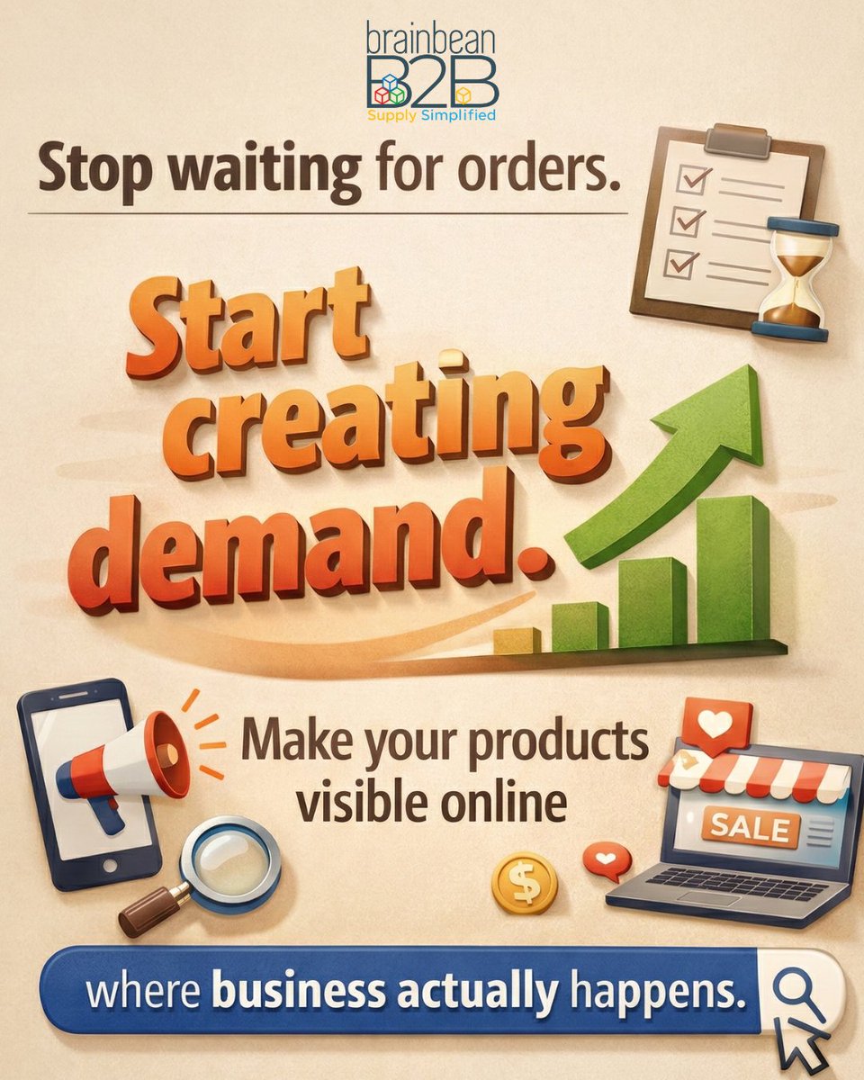 BrainbeanB2B's tweet image. A strong online presence puts your brand in front of the right buyers, 24/7. 🚀

#B2BMarketing #DigitalPresence #BusinessGrowth #B2BWebsite #OnlineVisibility #SellOnline #MarketingStrategy #BrandGrowth #B2BSales