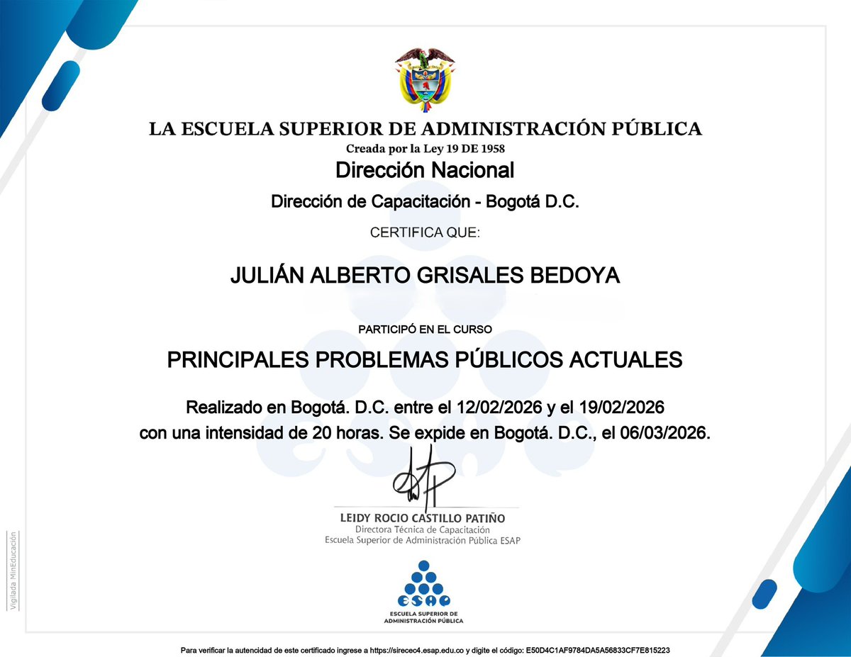 Este curso es clave para entender cómo se definen, estructuran y abordan los desafíos sociales más urgentes en Colombia y el mundo 🌎🌎🌎