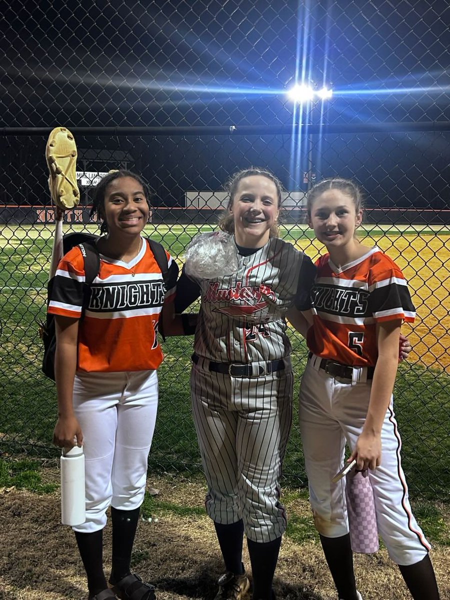 Way to go starting against N Davidson.  Charlie threw the entire game, 71% strikes and was 100% on base the following night for the East Rowan Lady Mustangs!  Great future ahead.