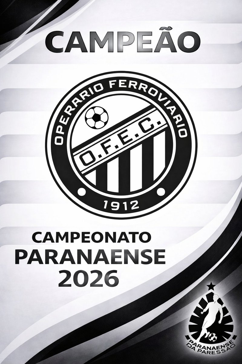prdaopressao's tweet photo. O OPERÁRIO E CAMPEÃO PARANAENSE PELA SEGUNDA VEZ CONSECUTIVA! O OPERÁRIO E CAMPEÃO PARANAENSE PELA TERCEIRA VEZ NA SUA HISTÓRIA! 

Parabéns @OFECoficial! https://t.co/cXL07g4wBp