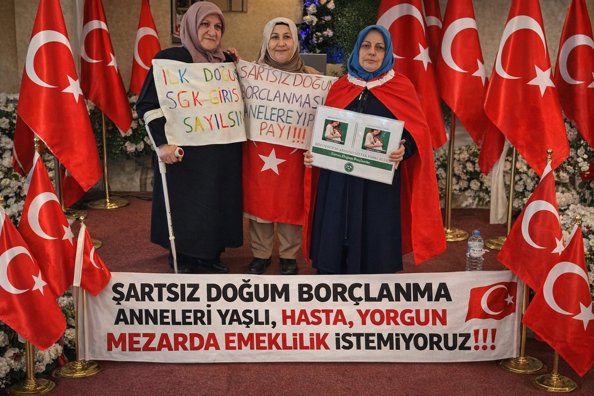 SemraTrkan31943's tweet photo. Annelik emeği şartlara bağlanamaz!
Türkiye’deki anneler de
Şartsız Doğum Borçlanması hakkını istiyor.
Adalet herkes için olmalı.
#8MarttaAnnelerİçinAdalet
#8Mart

@iletisim 
@RTErdogan 
@Akparti 
@erkanakcay45 
@MHP_Bilgi 
@gamzetascier 
@herkesicinCHP https://t.co/qagZOSy5Pz