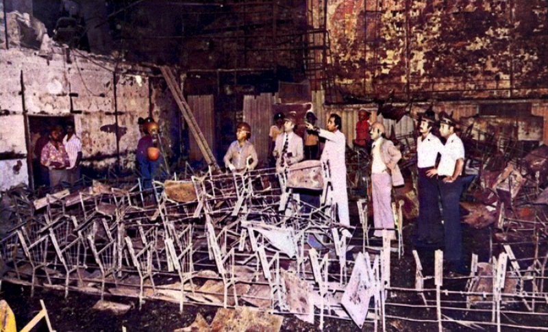 In August 1978, attackers deliberately locked the doors of a crowded cinema in Abadan from the outside, doused the building with gasoline, and set it ablaze, killing hundreds of innocent people.

The perpetrators were Islamist supporters of Khomeini who carried out this horrific