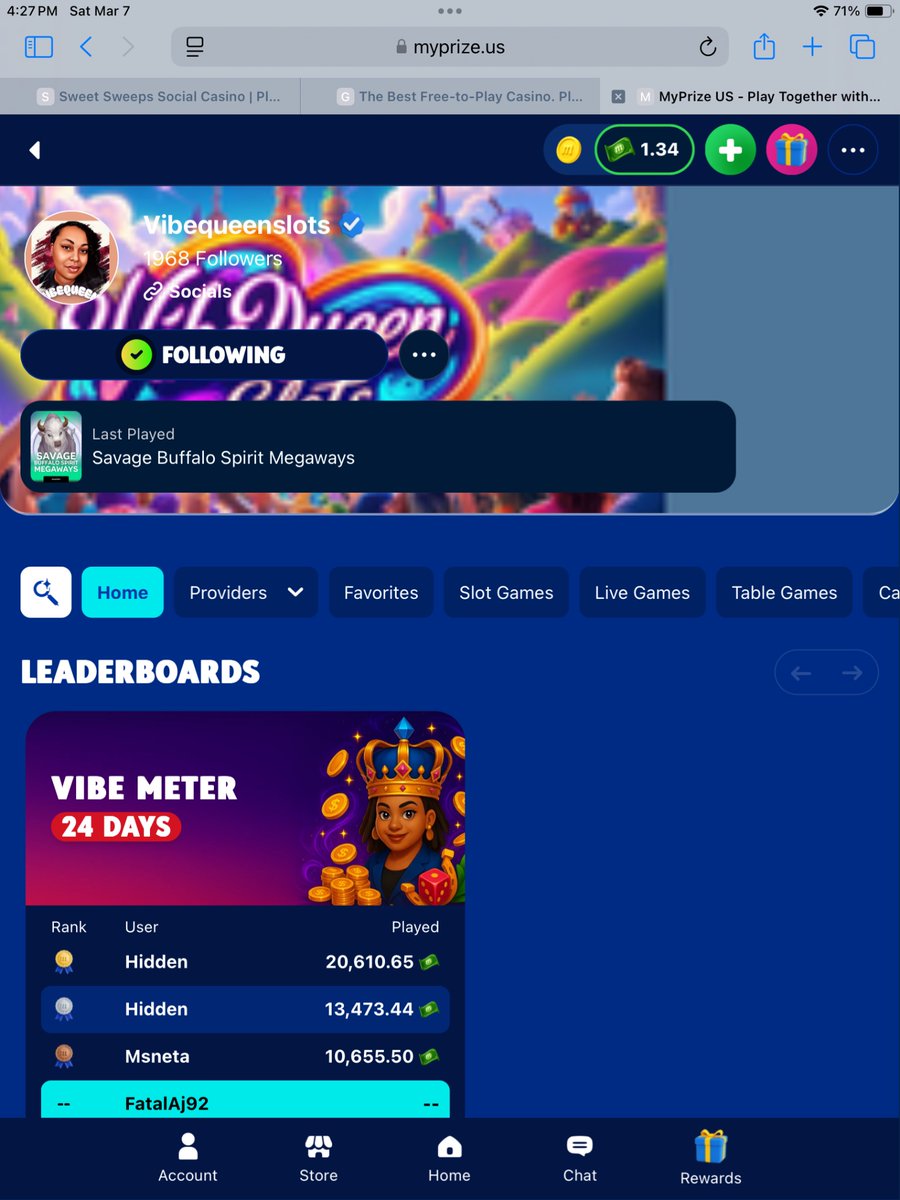 SimplyyAj's tweet photo. Everyone run and go follow my girl @Vibequeenslots !! An amazing streamer, fun giveaways and always a great time / vibe 😁 https://t.co/cpcxw2jtL7