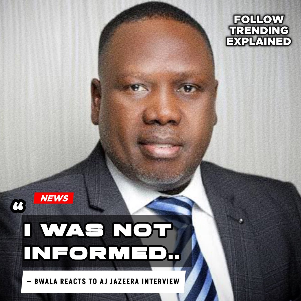 TrendingEx's tweet photo. Update: Daniel Bwala Reacts, Blames Hassan Mehdi and Al Jazeera.

“My job is to defend the President. They contacted me to speak on security, economy, corruption. Mehdi didn’t tell me they were going to question my past. They should have informed me so I could prepare. Mehdi was playing opposition.”

— Paraphrasing Daniel Bwala’s Statement.
