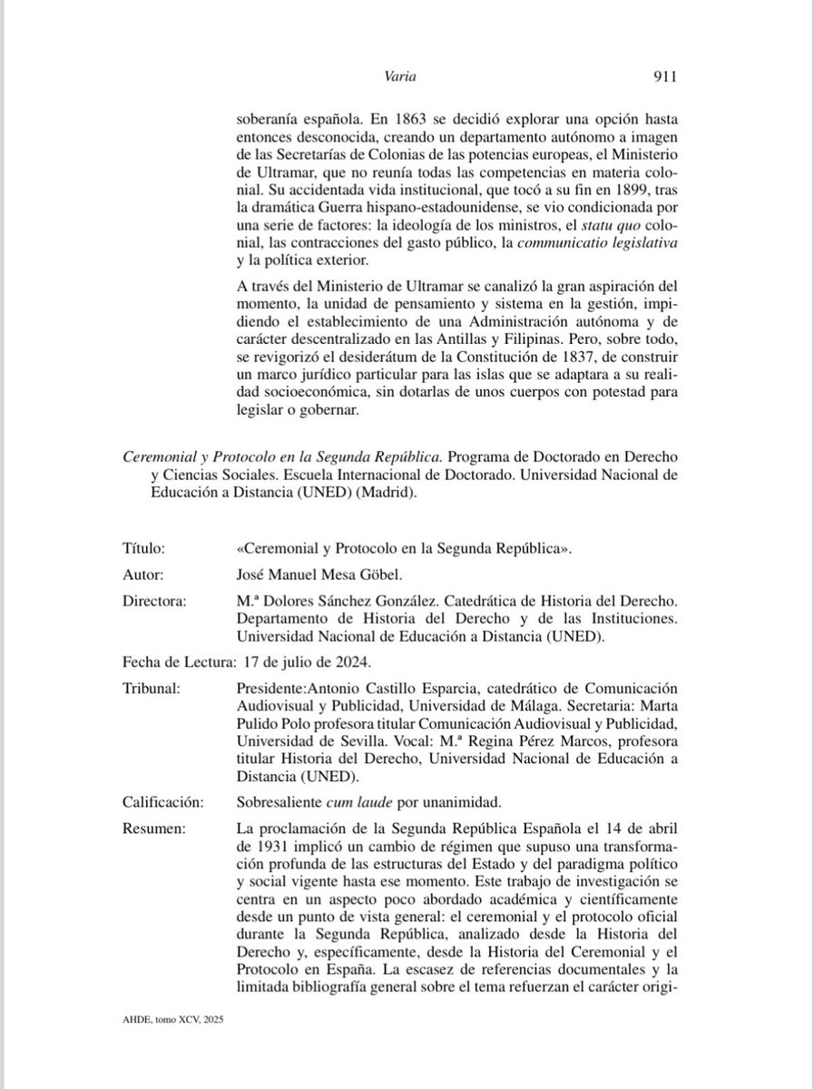 Historia del Protocolo y Ceremonial tweet media