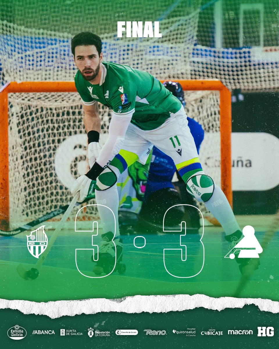 Final en Reus 🏑

Empate 3-3 nun partidazo moi reñido ata o último minuto.

🟢 Tombita (10’)
🔴 Diego Rojas, Reus (12’)
🔴 Marc Soler, Reus (2-1)
🟢 César Carballeira (29’)
🟢 Nuno Paiva (35’)
🔴 Marc Soler, Reus (47’)

Seguimos arriba. Seguimos adiante. 💚

#HCLiceo #OKLiga