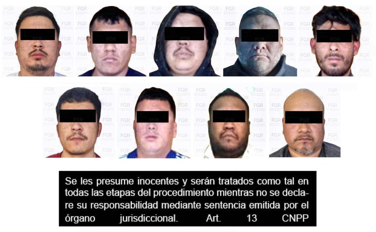 En continuación de audiencia inicial, la #FGR obtuvo vinculación a proceso y la ratificación de prisión preventiva oficiosa en contra de nueve personas detenidas en #Matamoros, #Tamaulipas, y posibles integrantes de un grupo criminal.
▶️ fgr.org.mx/es/FGR/Naciona…