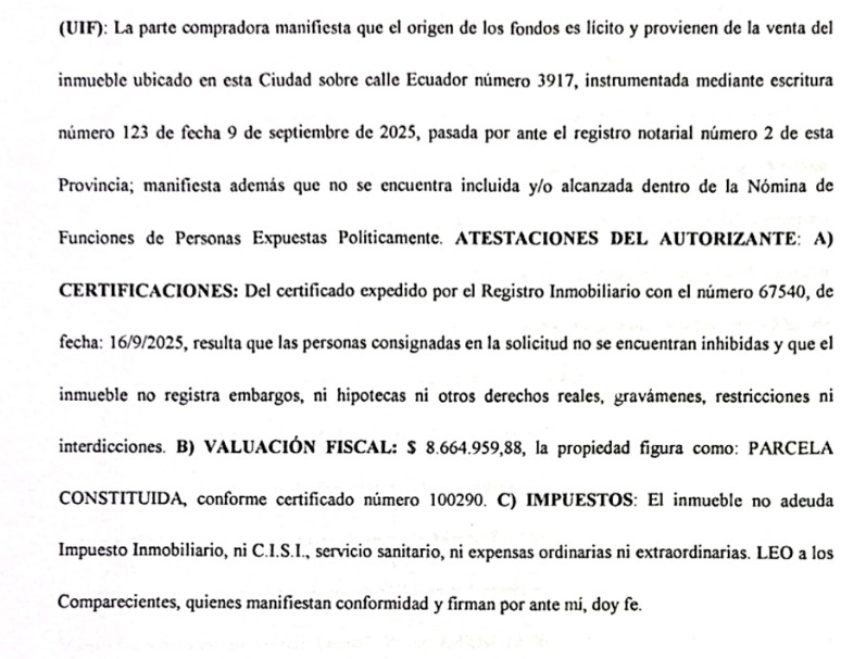 🛑 ÚLTIMO MOMENTO 🔴 

👉 La " POBRE " Susana Trimarco se compró un semipiso en 25 de Mayo al 500 y pagó 180.000 dólares !!!!!

🔴 Según la escritura que se firmó en septiembre del 2025 fue por 70.000 dólares para ocultar el verdadero valor. 

🔴 VERGÜENZA ‼️ ‼️