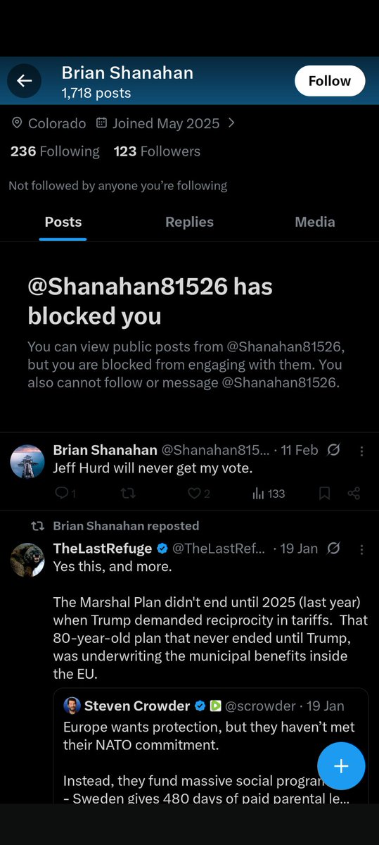 Blocked by another ignorant MAGAt lmfao