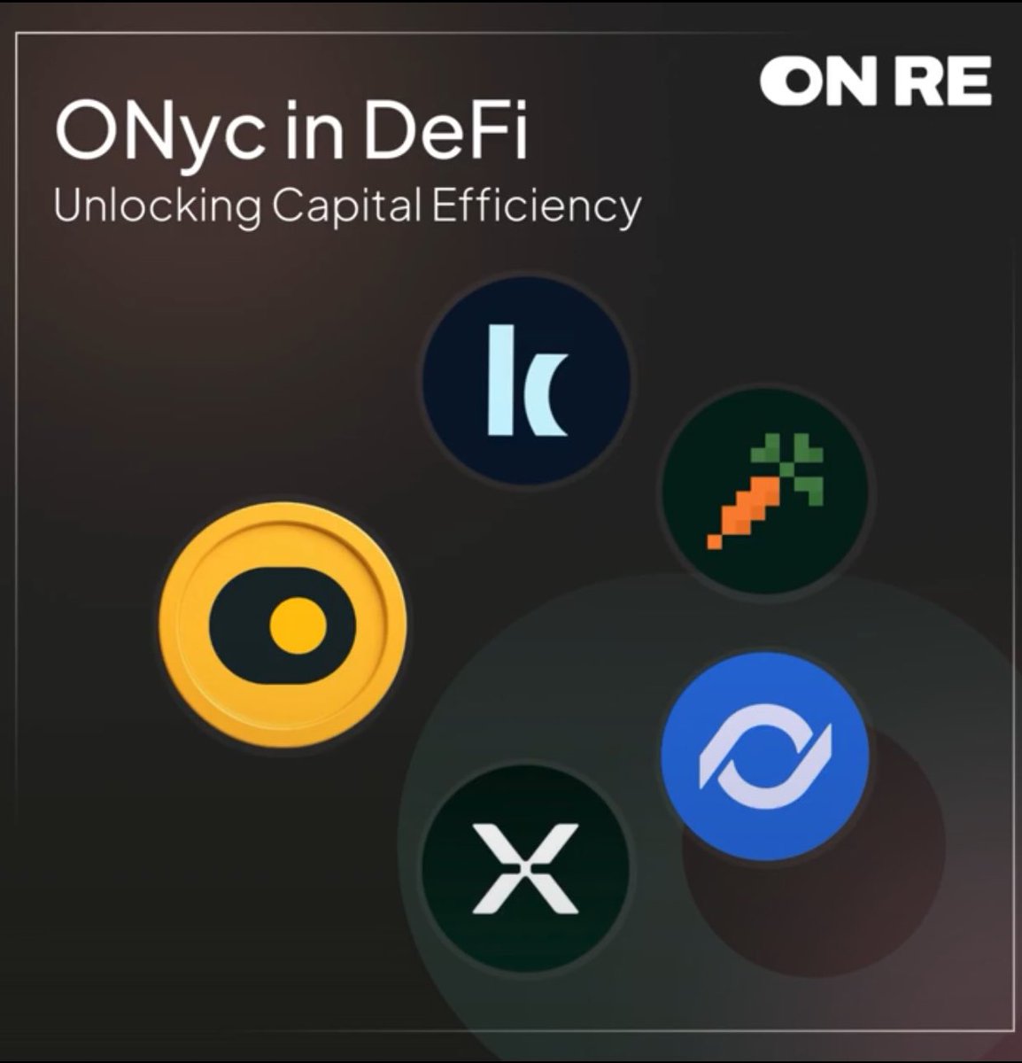 Genuine question.

Why are you letting your capital sit idle?

I’m not. 👀

<a href="/onrefinance/">OnRe</a> offers me a 10.25% yield as a starting point, and ONyc functions as active collateral across <a href="/kamino/">Kamino</a>, <a href="/Loopscale/">Loopscale</a>, and <a href="/ExponentFinance/">Exponent</a> on <a href="/solana/">Solana</a>.

This is what true capital efficiency looks