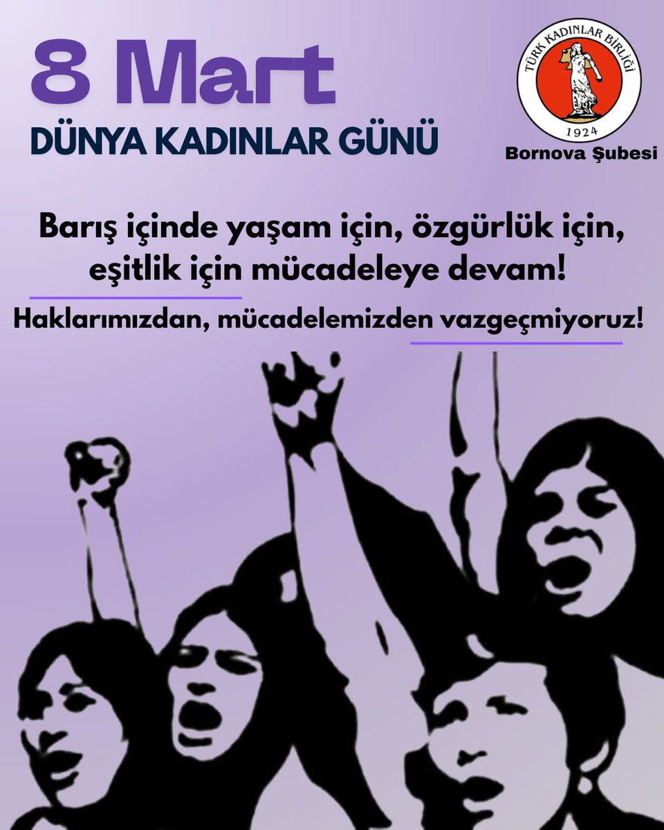TKBBORNOVA's tweet photo. #ÖyleyseMücadeleyeDevam
#8Mart https://t.co/TJT9xlzMPy