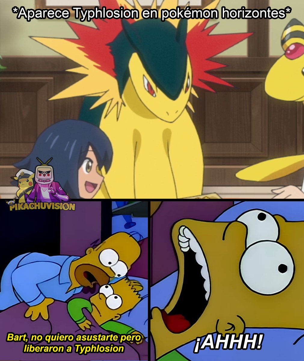 PikachuvisionXD's tweet photo. Al parecer la condena de typhlosion solo duró dos años 🤨 https://t.co/pTuOSusmcD