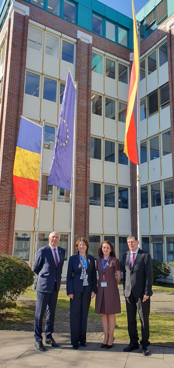 AStanescuRO's tweet photo. Delighted to attend the #UMFST-UMCH Teaching Hospitals Days 2026. Fruitful discussions on the academic cooperation in the medical field with Prof. Dr. Leonard Azamfirei, Rector of UMFST Târgu Mureș, Prof. Dr. Simona Mureșan, Vicerector of UMFST-UMCH & the team of the Campus. https://t.co/NWmC8xJUpI