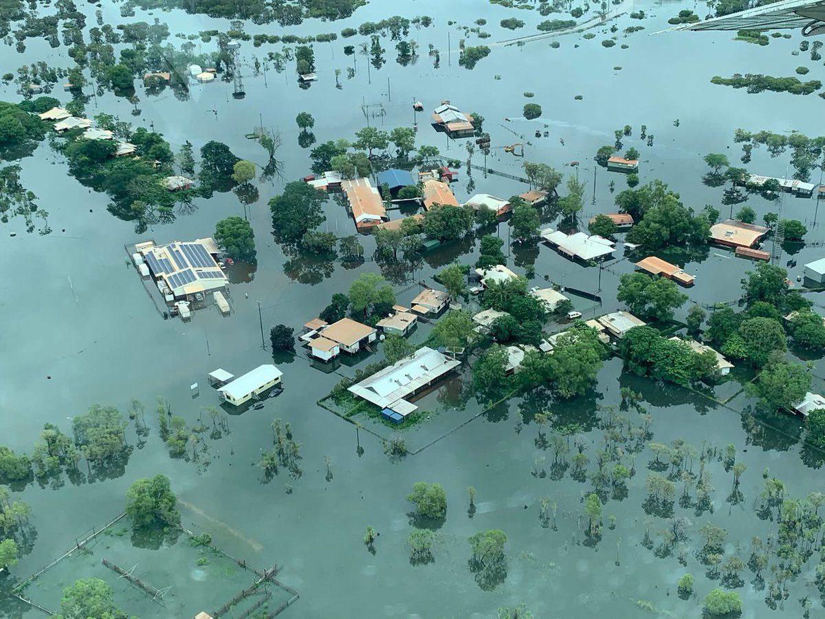 SteveEdgoMLA's tweet photo. All residents have now been evacuated from #Palumpa as part of the ongoing flood response, with emergency services working quickly to move people to safety.

Please stay safe and look after each other. 

For the latest information, follow #SecureNT. https://t.co/XQhylyRqbw