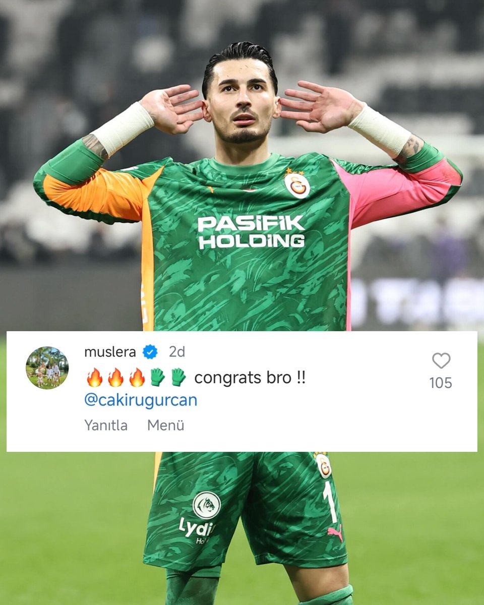 Fernando Muslera'dan Uğurcan Çakır'a tebrik