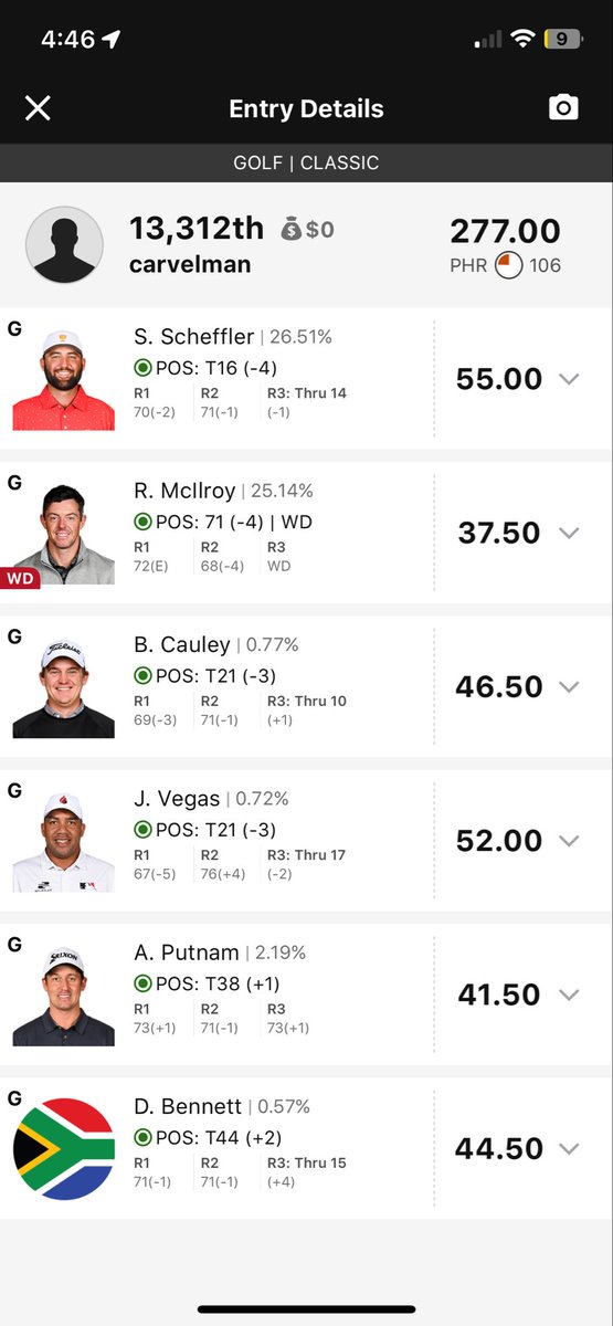 Clamdiver3's tweet photo. @nagelbagels I finally get six guys to make the cut and then Rory takes a hike https://t.co/pT9iTaUTiE
