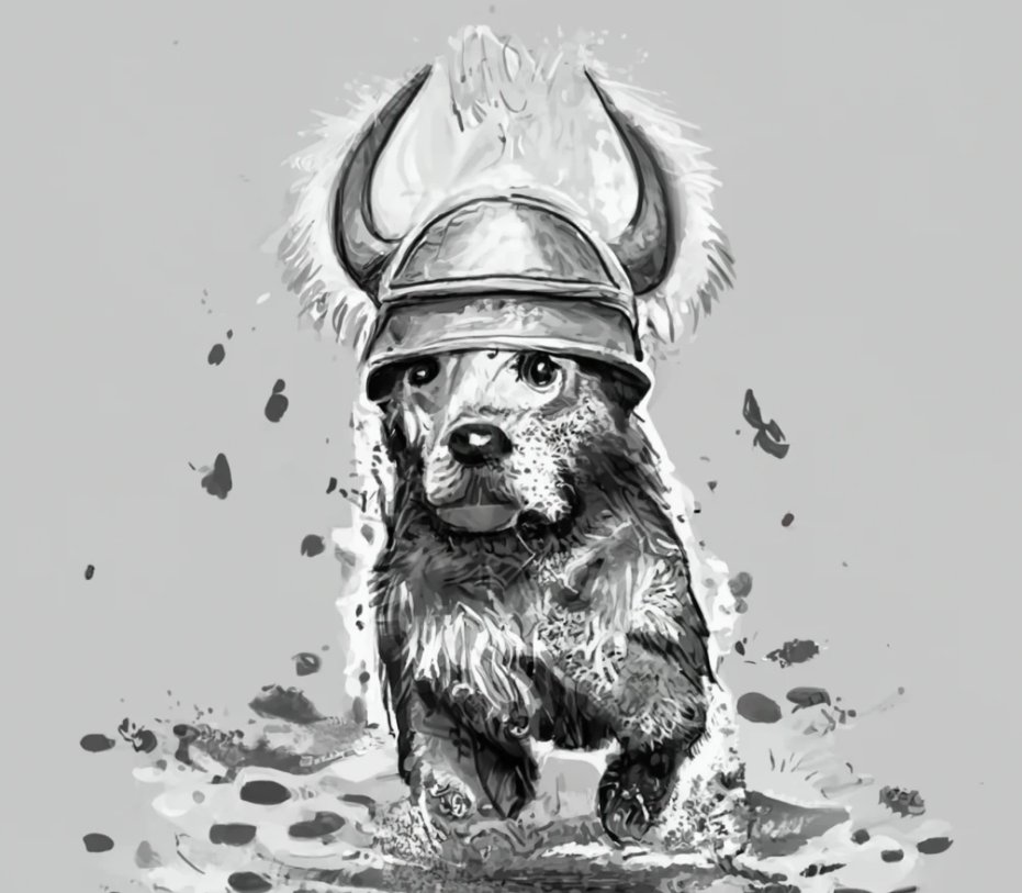 VikingDog_sol's tweet photo. The Viking Dog is preparing for the raid. ⚔️🐕 https://t.co/bn2yMTKywN