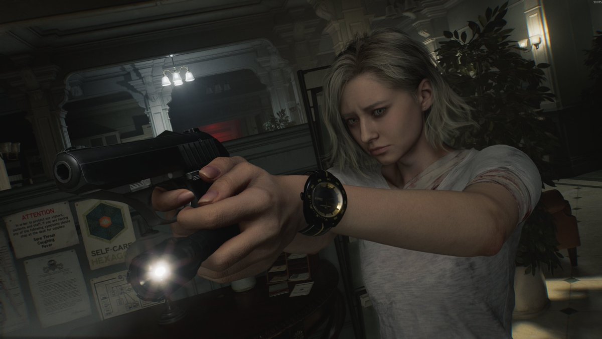 Shout out to the RE 9 animation team, all the detail of Grace holding the flashlight with her shoulder while reloading and between the fingers while aiming is so nice