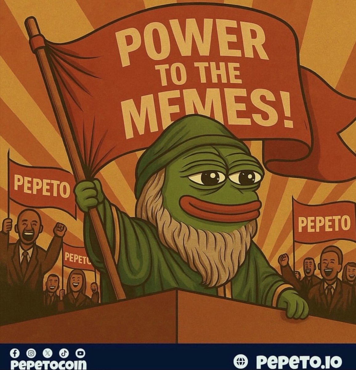 Power to the Memes!

$PEPETO 🐸💚 leads the charge for community wins and real rewards.

The believers rise together, we build the new era of crypto. ⚡️

🔥 209 % staking rewards for holders

To invest, make sure to use only the official website🔗: pepeto.io 🐸

🎁