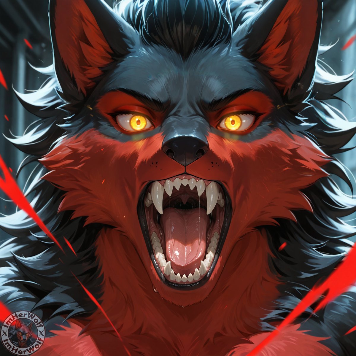 I haven't showed off Blaze's grill yet really... He's pissed about something. I wonder what . . .

#furry #furryart #furryAI #AIart #AIgenerated #furryartist #anthro #digitalart #fursona #furryfandom #AIartwork #furrycommunity #BlazeTheWolf #AsheTheWolf