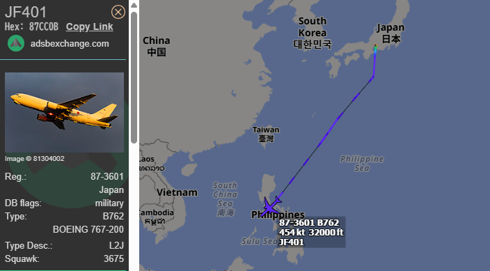 FMilcoms's tweet photo. #JF 401 #87CC0B departed RJNA
Supporting evac from ME?🤔 https://t.co/VEdlsIxgL8