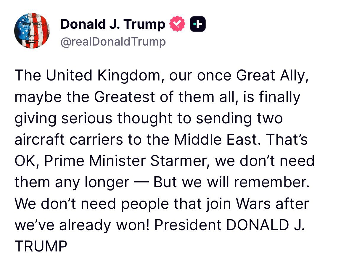 TousiTVOfficial's tweet photo. Trump just eviscerated Starmer https://t.co/VvlvYzzAgm