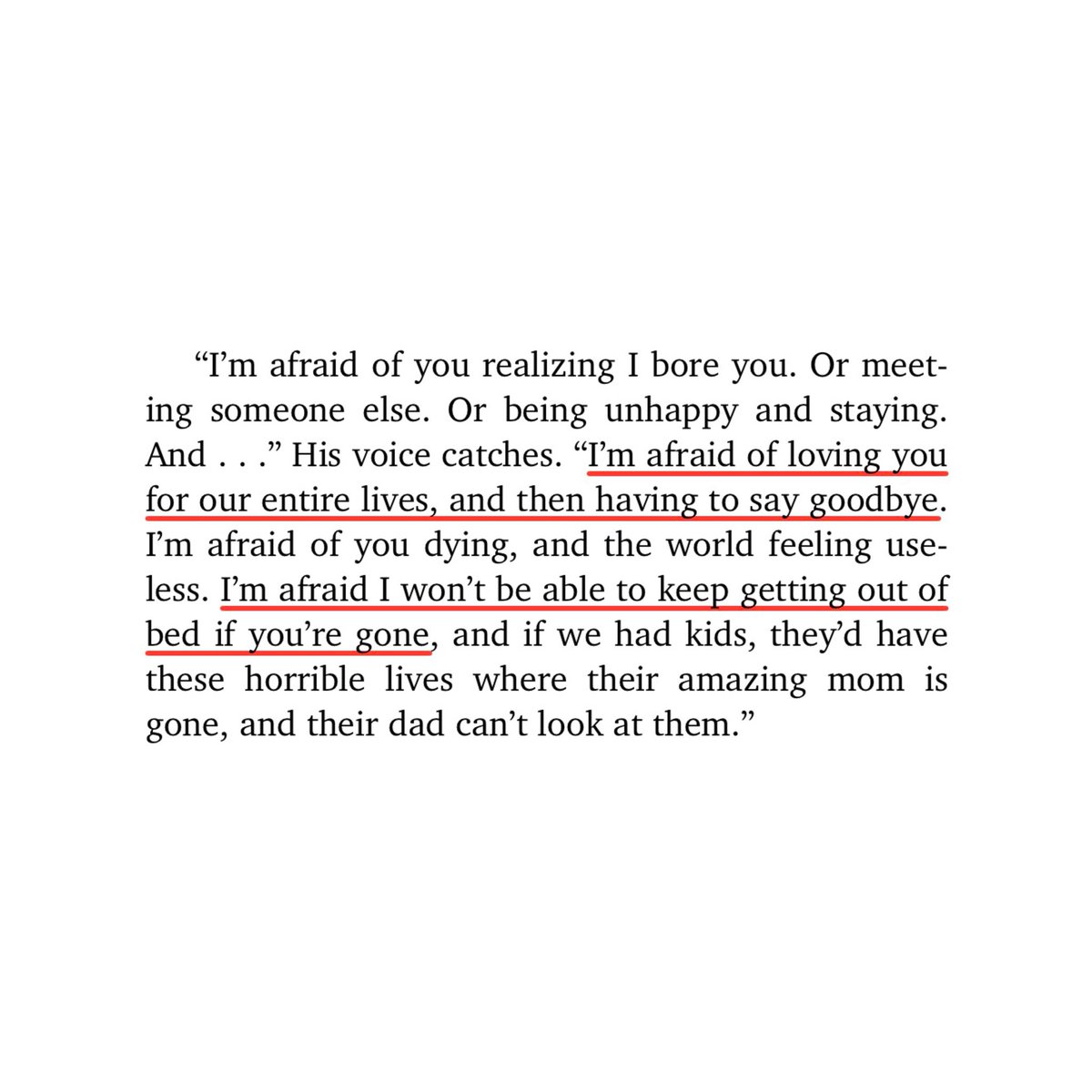 imagine your mom DIES in CHILDBIRTH and you spend your WHOLE LIFE wanting kids to have the FAMILY you LOST but when your BEST FRIEND has a PREGNANCY scare you get a VASECTOMY and realize how TERRIFYING it is to LOVE HER because you CAN’T LOSE HER though you AREN’T even TOGETHER