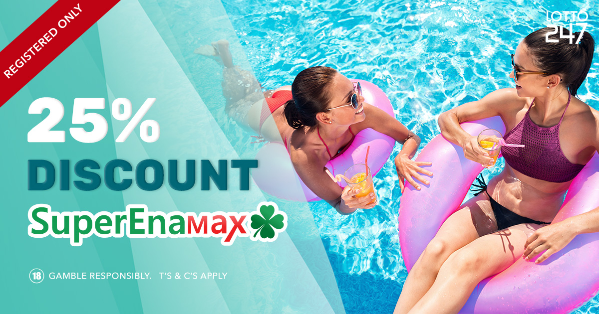 Some moments are too good to scroll past.
25% OFF SuperEna Max is live today.
Lock in your entries before it’s gone. 🚀

#SuperEnaMax #PlayToday #BigDreams #Lotto247

𝗩𝗜𝗦𝗜𝗧 𝗨𝗦: bit.ly/L247_SuperEnaM…

Play Responsibly | 18+ | T&amp;Cs apply | Selected Regions | Today Only