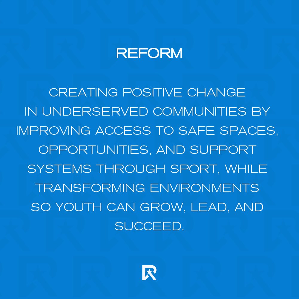 recinda6ix's tweet photo. REFORM.
#recinda6ix #empower #community #youth #sport https://t.co/L0xtwNUSQ8