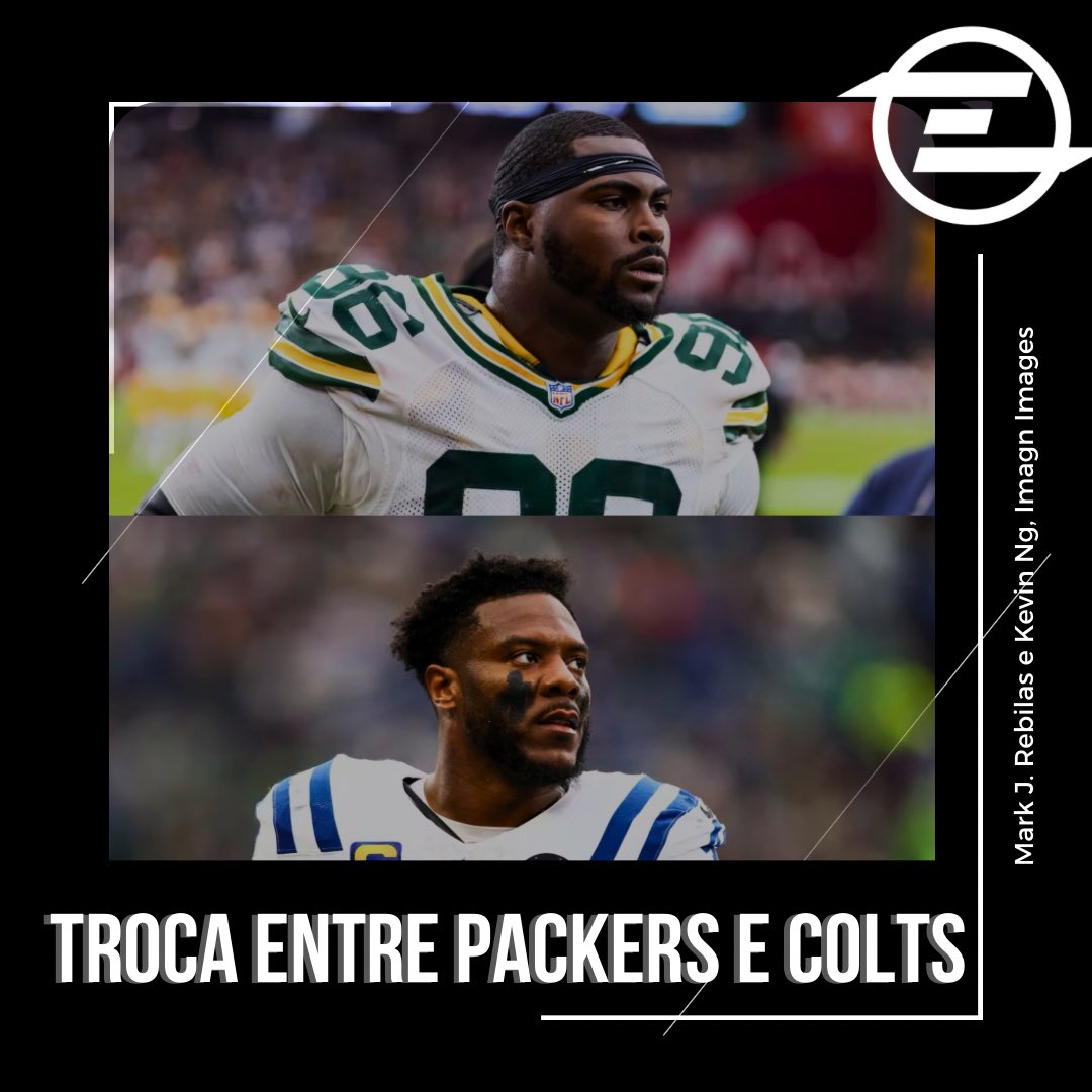 O Green Bay Packers está mandando o DT Colby Wooden p/o Indianapolis Colts em troca do LB Zaire Franklin. 
A troca deve significar 2 coisas nos Packers: a saída do LB Quay Walker q se tornará free agent e a permanência do LB Rashan Gary q chegou a se despedir, mas apagou o post.
