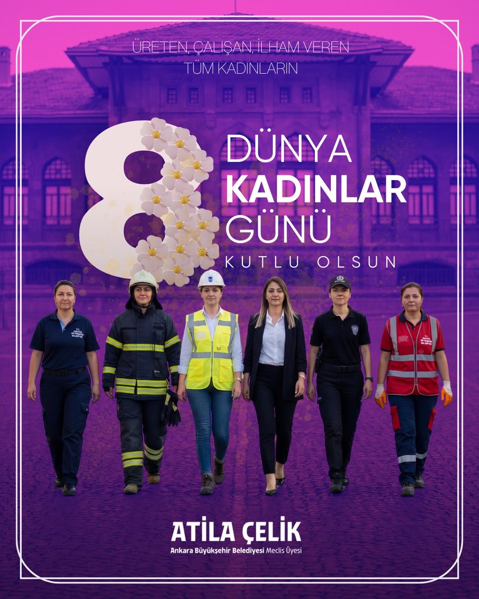 Üreten, çalışan, ilham veren tüm kadınların 8 Mart Dünya Kadınlar Günü kutlu olsun.