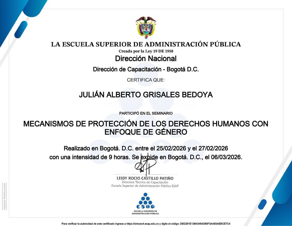 Este seminario permite reconocer desigualdades estructurales y diseñar rutas de atención efectivas para mujeres, personas LGBTIQ+ y comunidades vulnerables, frente a las violencias basadas en género 👫👫👫